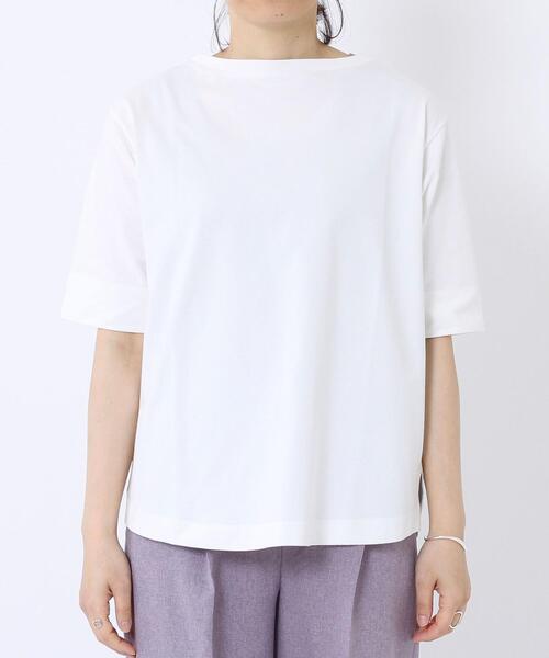 tシャツ コンフォートプレーティング デザインカットソー レディース セール】コンフォートプレーティング デザインカットソー（T
