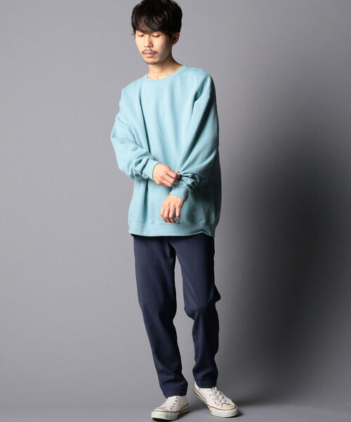 FRUIT OF THE LOOM（フルーツオブザルーム）の「【FRUIT OF THE LOOM/フルーツオブザルーム】 ペールトーン トレーナー  スウェット（スウェット・メンズ・ブルー/レッド/ライトグリーン・M/XL/L）」の11枚目の写真