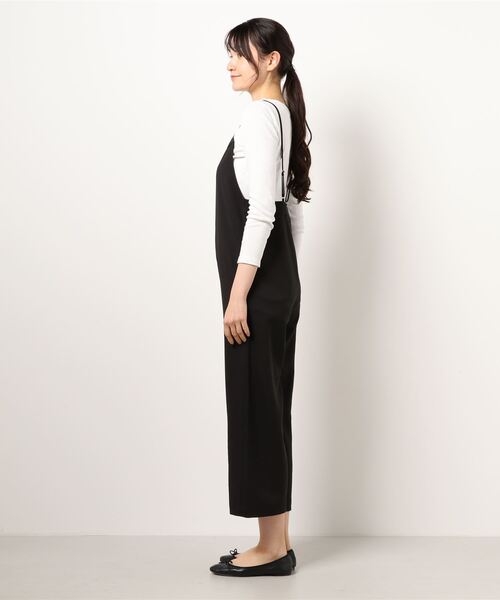 LOWRYS FARM（ローリーズファーム）の「キャミサロペット　932804（サロペット/オーバーオール・レディース・ブラック/ダークブラウン/グリーン/アイボリー・FREE）」の13枚目の写真