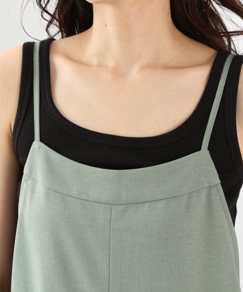 LOWRYS FARM（ローリーズファーム）の「キャミサロペット　932804（サロペット/オーバーオール・レディース・ブラック/ダークブラウン/グリーン/アイボリー・FREE）」の7枚目の写真