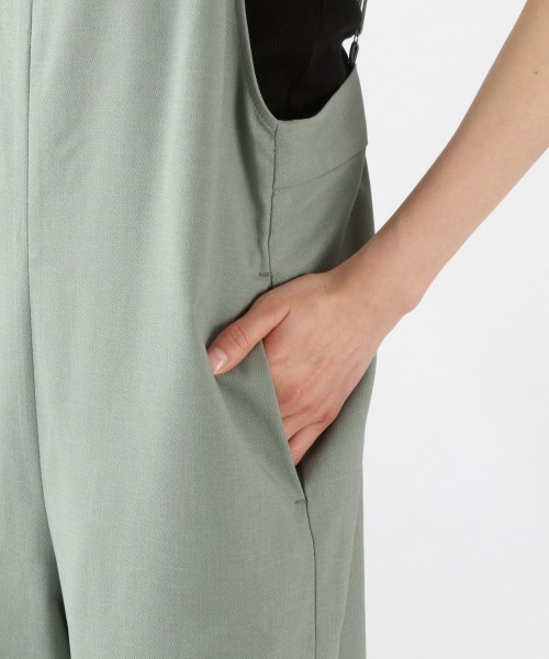 LOWRYS FARM（ローリーズファーム）の「キャミサロペット　932804（サロペット/オーバーオール・レディース・ブラック/ダークブラウン/グリーン/アイボリー・FREE）」の9枚目の写真