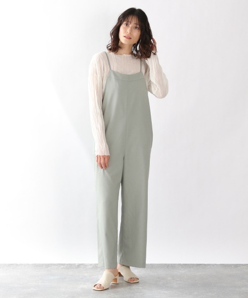 LOWRYS FARM（ローリーズファーム）の「キャミサロペット　932804（サロペット/オーバーオール・レディース・ブラック/ダークブラウン/グリーン/アイボリー・FREE）」の15枚目の写真