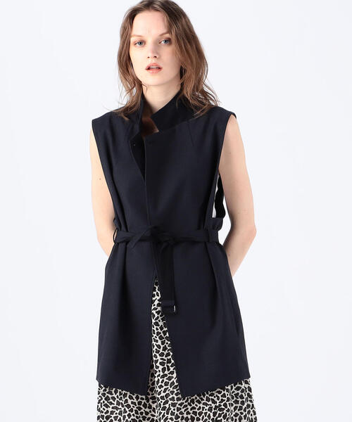 TOMORROWLAND (トゥモローランド)の「サマーオックス ベスト(ベスト・レディース・ライトベージュ/ネイビー・36)」の2枚目の写真