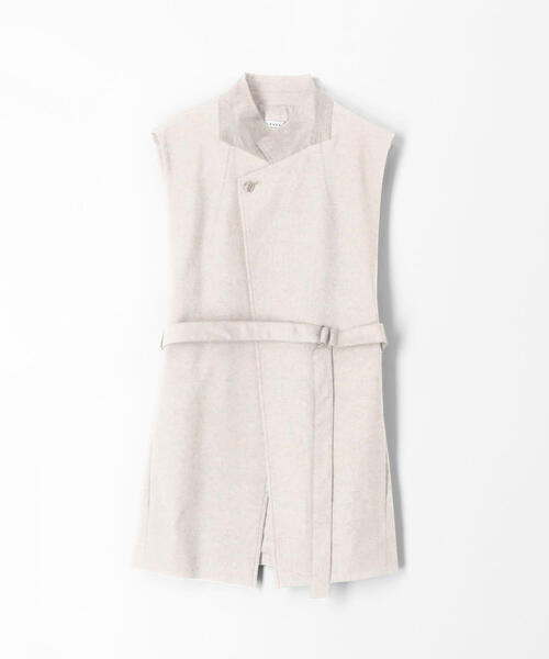 TOMORROWLAND (トゥモローランド)の「サマーオックス ベスト(ベスト・レディース・ライトベージュ/ネイビー・36)」の1枚目の写真