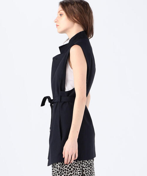 TOMORROWLAND (トゥモローランド)の「サマーオックス ベスト(ベスト・レディース・ライトベージュ/ネイビー・36)」の5枚目の写真