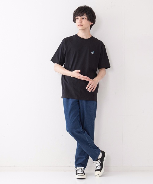 CONVERSE(コンバース)の「【CONVERSEコンバース】ミニシューズ柄 ワンポイント 刺繍 Tシャツ(Tシャツ/カットソー・メンズ・ブラック/ホワイト/ベージュ/サックスブルー/グリーン/ホワイト系その他・MEDIUM/LARGE/X-LARGE)」の14枚目の写真