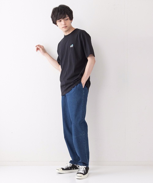 CONVERSE(コンバース)の「【CONVERSEコンバース】ミニシューズ柄 ワンポイント 刺繍 Tシャツ(Tシャツ/カットソー・メンズ・ブラック/ホワイト/ベージュ/サックスブルー/グリーン/ホワイト系その他・MEDIUM/LARGE/X-LARGE)」の16枚目の写真