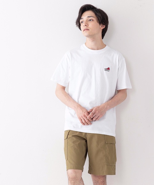 CONVERSE(コンバース)の「【CONVERSEコンバース】ミニシューズ柄 ワンポイント 刺繍 Tシャツ(Tシャツ/カットソー・メンズ・ブラック/ホワイト/ベージュ/サックスブルー/グリーン/ホワイト系その他・MEDIUM/LARGE/X-LARGE)」の7枚目の写真