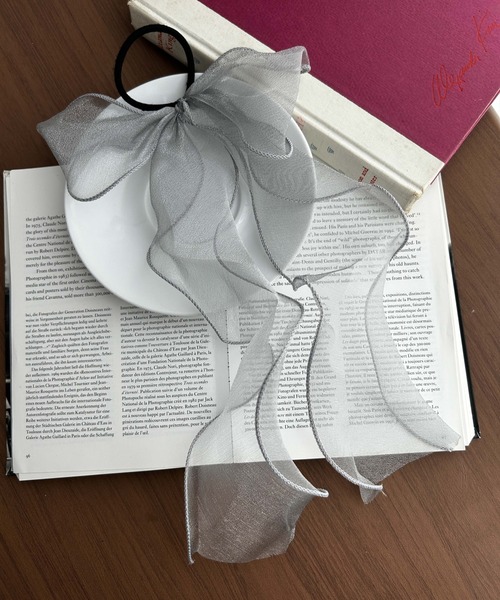 WEGO（ウィゴー）の「WEGO/透けリボンゴム（ヘアゴム・レディース・ブラック/ベージュ/オフホワイト/グリーン/ライトピンク/サックスブルー/その他2/その他1/ワイン/ライトベージュ/シルバー/その他6/その他8/その他5/その他4/その他7/その他3・FREE）」の9枚目の写真