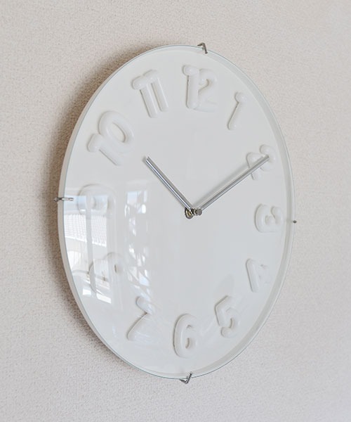 entre square（アントレスクエアー）の「ぷっくりとした文字盤が可愛い3Dクロック（掛け時計・レディース・ホワイト・ONE SIZE）」の11枚目の写真