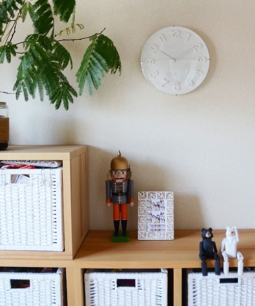 entre square（アントレスクエアー）の「ぷっくりとした文字盤が可愛い3Dクロック（掛け時計・レディース・ホワイト・ONE SIZE）」の12枚目の写真