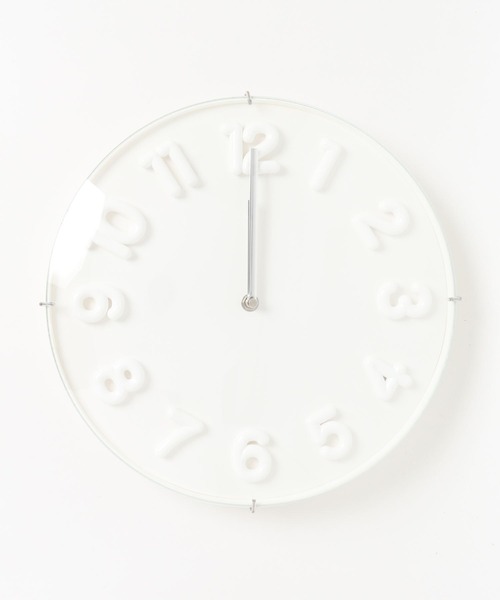 entre square（アントレスクエアー）の「ぷっくりとした文字盤が可愛い3Dクロック（掛け時計・レディース・ホワイト・ONE SIZE）」の13枚目の写真