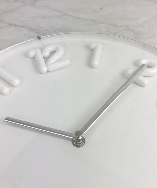 entre square（アントレスクエアー）の「ぷっくりとした文字盤が可愛い3Dクロック（掛け時計・レディース・ホワイト・ONE SIZE）」の16枚目の写真