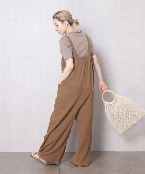 FREAK'S STORE（フリークスストア）の「▽【WEB限定】メローデザインボートネックTシャツ(メロートップス)（Tシャツ/カットソー・レディース・ブラック/ブラウン/ブルー/ナチュラル/ライトピンク・ﾌﾘ-）」の14枚目の写真