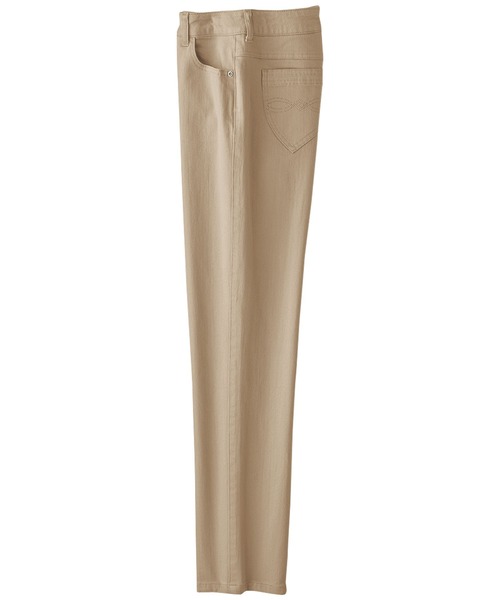 BELLUNA PLUS(ベルーナ)の「ホワイトヤーンストレッチカラーパンツ股下68cm(その他パンツ・レディース・ブラック/ベージュ/オフホワイト/ピンク/インディゴブルー/ミント・SMALL/MEDIUM/LARGE/X-LARGE)」の4枚目の写真