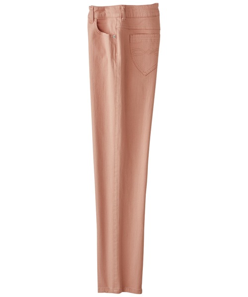 BELLUNA PLUS(ベルーナ)の「ホワイトヤーンストレッチカラーパンツ股下68cm(その他パンツ・レディース・ブラック/ベージュ/オフホワイト/ピンク/インディゴブルー/ミント・SMALL/MEDIUM/LARGE/X-LARGE)」の1枚目の写真