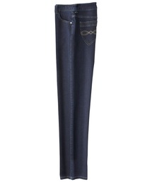 ホワイトヤーンストレッチカラーパンツ股下68cm