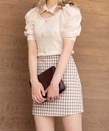 Crea titty&Co. PETIT | 【Crea titty&Co.PETIT】デコルテオープン5分袖トップス(ニット/セーター)