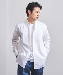 SOVEREIGN | ＜SOVEREIGN（ソブリン）＞ ポプリン バンドカラー シャツ(シャツ/ブラウス)