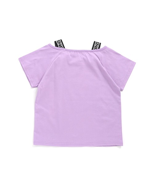 JENNI love（ジェニィラブ）の「防蚊テープロゴ肩あきTシャツ（Tシャツ/カットソー・キッズ・ラベンダー/ブラック/ミント・130cm/160cm/140cm/150cm）」の12枚目の写真