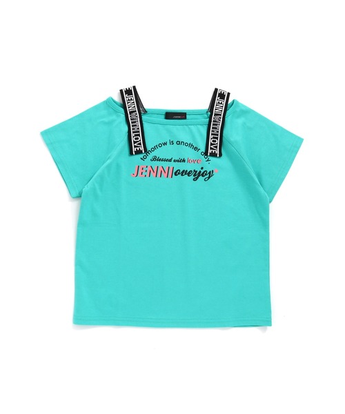 JENNI love（ジェニィラブ）の「防蚊テープロゴ肩あきTシャツ（Tシャツ/カットソー・キッズ・ラベンダー/ブラック/ミント・130cm/160cm/140cm/150cm）」の9枚目の写真