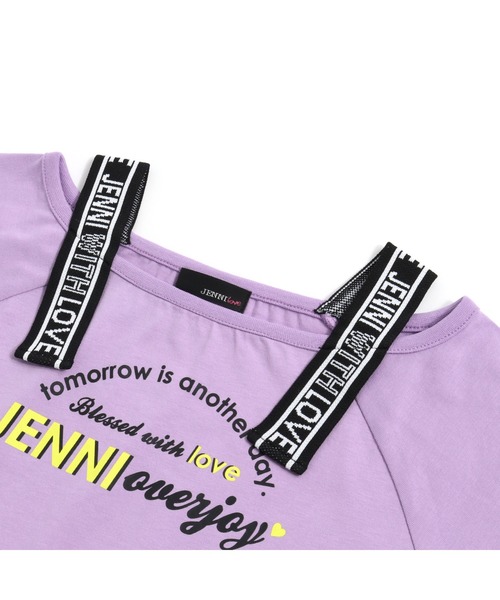 JENNI love（ジェニィラブ）の「防蚊テープロゴ肩あきTシャツ（Tシャツ/カットソー・キッズ・ラベンダー/ブラック/ミント・130cm/160cm/140cm/150cm）」の13枚目の写真