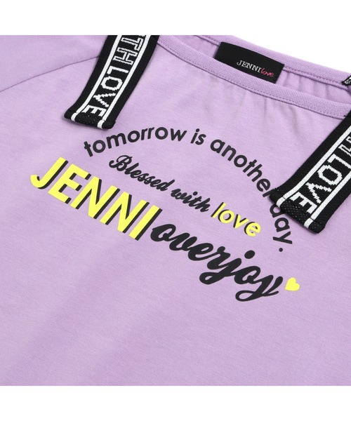 JENNI love（ジェニィラブ）の「防蚊テープロゴ肩あきTシャツ（Tシャツ/カットソー・キッズ・ラベンダー/ブラック/ミント・130cm/160cm/140cm/150cm）」の14枚目の写真