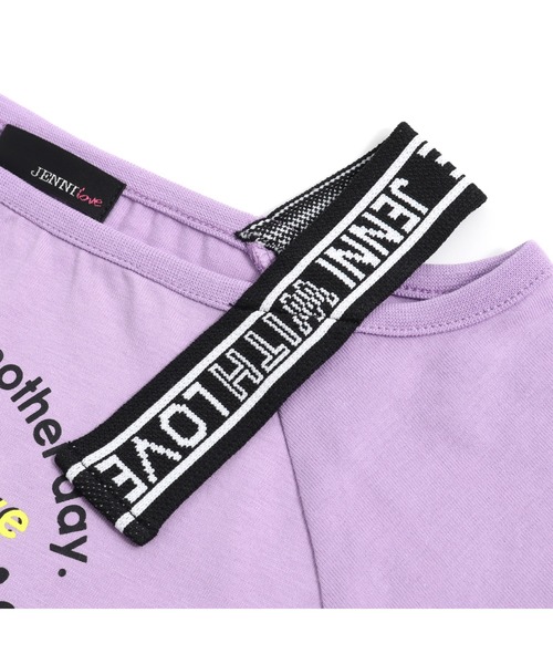 JENNI love（ジェニィラブ）の「防蚊テープロゴ肩あきTシャツ（Tシャツ/カットソー・キッズ・ラベンダー/ブラック/ミント・130cm/160cm/140cm/150cm）」の15枚目の写真