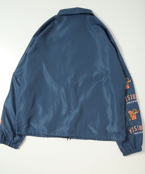VISION STREET WEAR（ヴィジョンストリートウェア）の「【VISION STREET WEAR】袖刺繍ワイドコーチジャケット（ブルゾン・メンズ・グリーン/チャコールグレー/ブルー/マスタード・L/LL/M）」の14枚目の写真