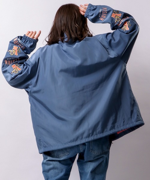 VISION STREET WEAR（ヴィジョンストリートウェア）の「【VISION STREET WEAR】袖刺繍ワイドコーチジャケット（ブルゾン・メンズ・グリーン/チャコールグレー/ブルー/マスタード・L/LL/M）」の7枚目の写真