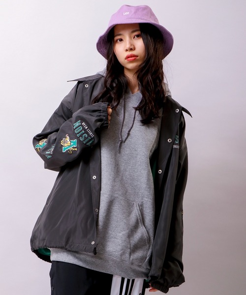 VISION STREET WEAR（ヴィジョンストリートウェア）の「【VISION STREET WEAR】袖刺繍ワイドコーチジャケット（ブルゾン・メンズ・グリーン/チャコールグレー/ブルー/マスタード・L/LL/M）」の9枚目の写真