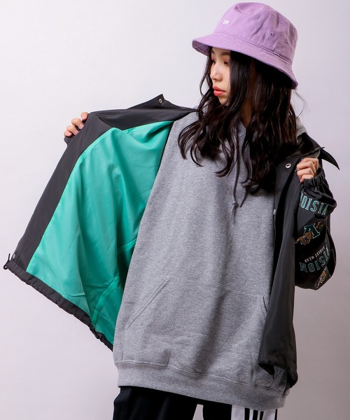 VISION STREET WEAR（ヴィジョンストリートウェア）の「【VISION STREET WEAR】袖刺繍ワイドコーチジャケット（ブルゾン・メンズ・グリーン/チャコールグレー/ブルー/マスタード・L/LL/M）」の5枚目の写真