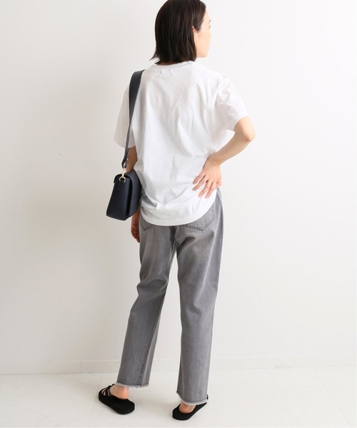 SLOBE IENA（スローブイエナ）の「LE DENIM カットオフスリムデニムパンツ【洗濯機使用可能】◆（デニムパンツ・レディース・グレー/ホワイト・36/40/38）」の6枚目の写真