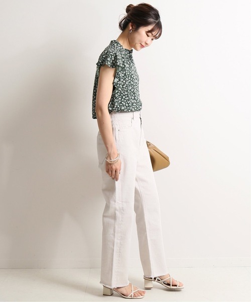 SLOBE IENA（スローブイエナ）の「LE DENIM カットオフスリムデニムパンツ【洗濯機使用可能】◆（デニムパンツ・レディース・グレー/ホワイト・36/40/38）」の21枚目の写真