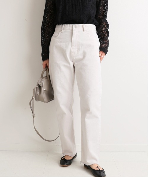 SLOBE IENA（スローブイエナ）の「LE DENIM カットオフスリムデニムパンツ【洗濯機使用可能】◆（デニムパンツ・レディース・グレー/ホワイト・36/40/38）」の12枚目の写真