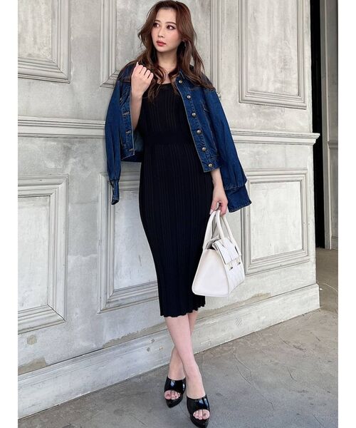 RESEXXY（リゼクシー）の「ボリュームスリーブクロップドGジャン（デニムジャケット・レディース・ピンク/インディゴブルー/ブラウン・FREE）」の14枚目の写真