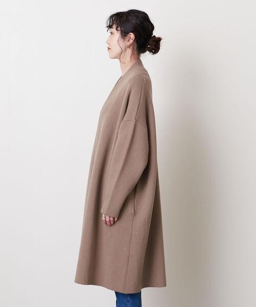 UNITED ARROWS(ユナイテッドアローズ)の「UWCC ニット ガウン †(カーディガン/ボレロ・レディース・ベージュ/ダークグレー・FREE)」の11枚目の写真