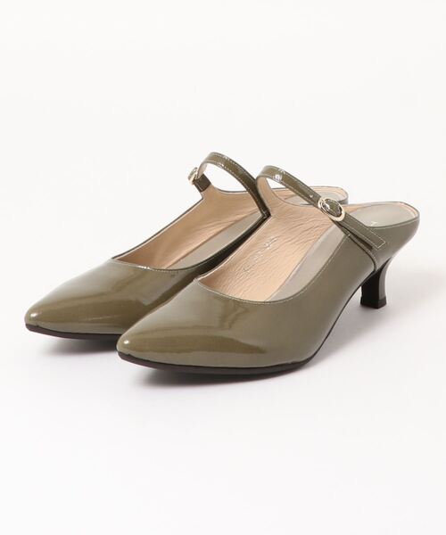HIMIKO(ヒミコ)の「【Made in Japan】【HIMIKO】【撥水】ミュールパンプス/611317(パンプス・レディース・ブラック/グレー/カーキ・22.5cm/23.5cm/24.5cm/23.0cm/24.0cm/25.0cm/22.0cm)」の7枚目の写真