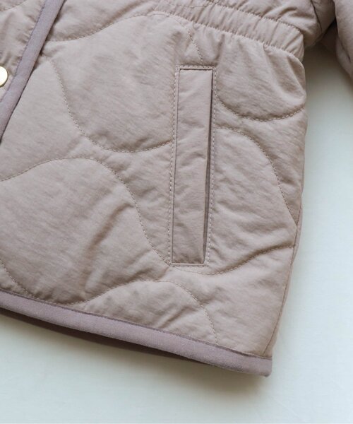 apres les cours（アプレレクール）の「リバーシブルファージャケット（ブルゾン・キッズ・ピンク/アイボリー・90/100/110/120/80/130/140）」の4枚目の写真