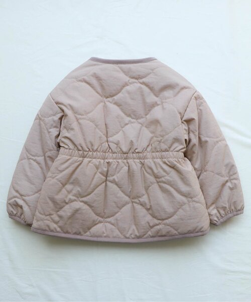 apres les cours（アプレレクール）の「リバーシブルファージャケット（ブルゾン・キッズ・ピンク/アイボリー・90/100/110/120/80/130/140）」の16枚目の写真