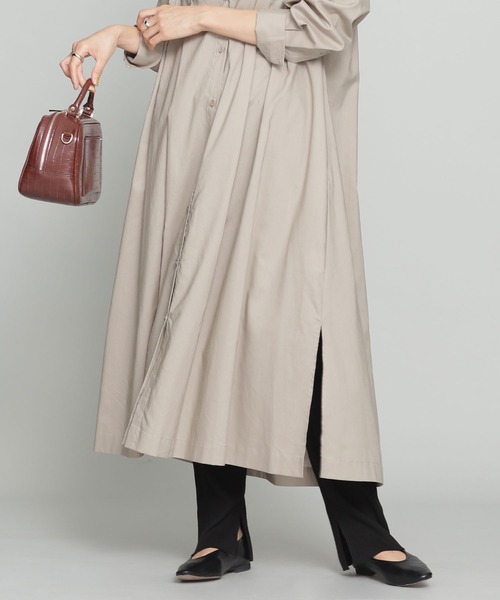 NANO universe（ナノユニバース）の「WEB限定/スリットリブパンツ（その他パンツ・レディース・ブラック/アイボリー/モカ・マルチサイズ）」の2枚目の写真