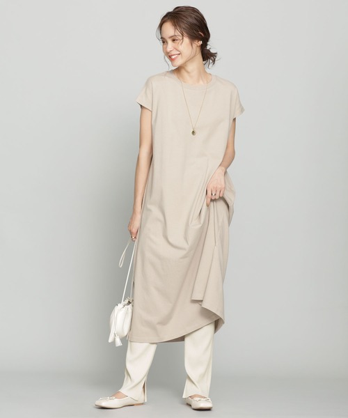 NANO universe（ナノユニバース）の「WEB限定/スリットリブパンツ（その他パンツ・レディース・ブラック/アイボリー/モカ・マルチサイズ）」の7枚目の写真