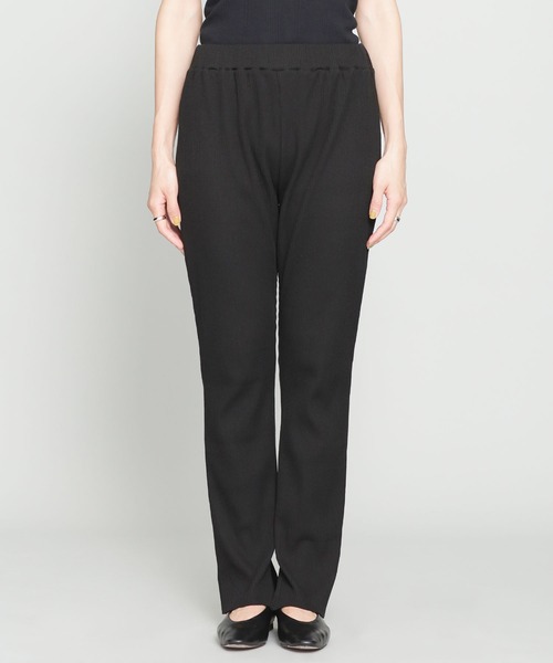 NANO universe（ナノユニバース）の「WEB限定/スリットリブパンツ（その他パンツ・レディース・ブラック/アイボリー/モカ・マルチサイズ）」の10枚目の写真