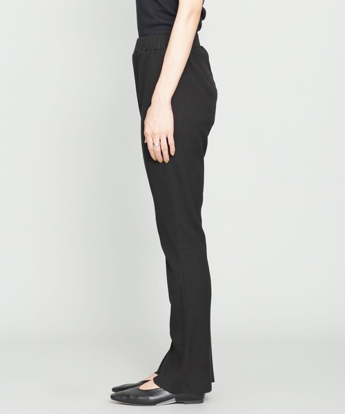 NANO universe（ナノユニバース）の「WEB限定/スリットリブパンツ（その他パンツ・レディース・ブラック/アイボリー/モカ・マルチサイズ）」の14枚目の写真