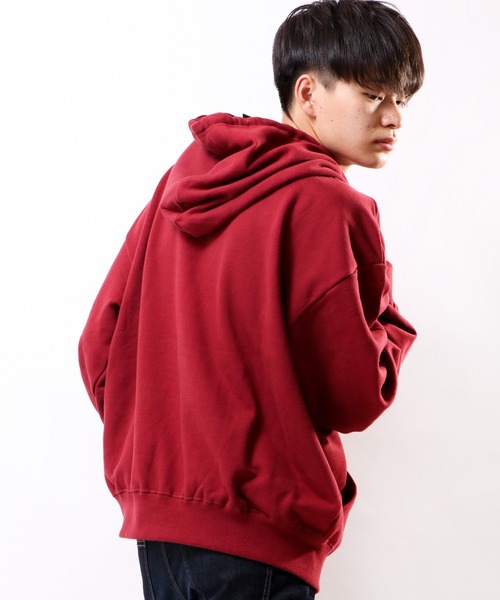 VISION STREET WEAR(ヴィジョンストリートウェア)の「VISION STREET WEAR ベロアワッペン裏毛フーディー(パーカー・レディース・チャコールグレー/パープル/マルチ/ワイン/キナリ・LL/M/L)」の22枚目の写真