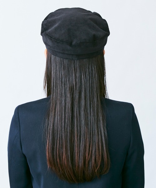 Chapeau d' O（シャポードオー）の「Chapeau d' O Corduroy Marine Cas（キャスケット・レディース・ブラック/ライトグリーン/ブラウン・57cm）」の15枚目の写真
