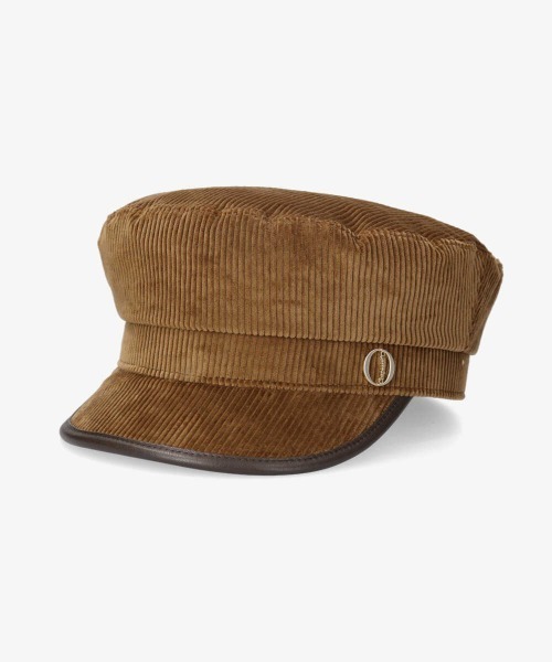 Chapeau d' O（シャポードオー）の「Chapeau d' O Corduroy Marine Cas（キャスケット・レディース・ブラック/ライトグリーン/ブラウン・57cm）」の9枚目の写真