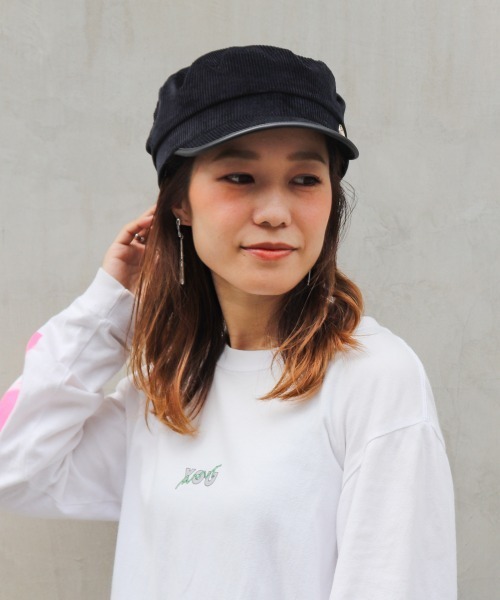 Chapeau d' O（シャポードオー）の「Chapeau d' O Corduroy Marine Cas（キャスケット・レディース・ブラック/ライトグリーン/ブラウン・57cm）」の22枚目の写真