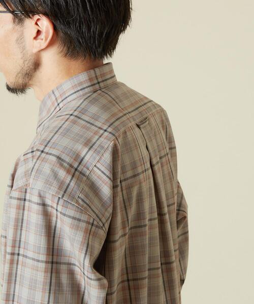 MEN'S MELROSE（メンズメルローズ）の「ウォッシャブルTWタイプライターシャツ（シャツ/ブラウス・メンズ・グレー/グレイッシュベージュ・4/3）」の10枚目の写真