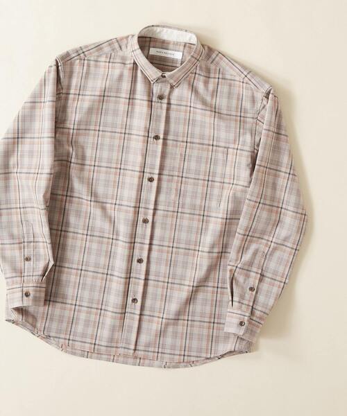 MEN'S MELROSE（メンズメルローズ）の「ウォッシャブルTWタイプライターシャツ（シャツ/ブラウス・メンズ・グレー/グレイッシュベージュ・4/3）」の11枚目の写真